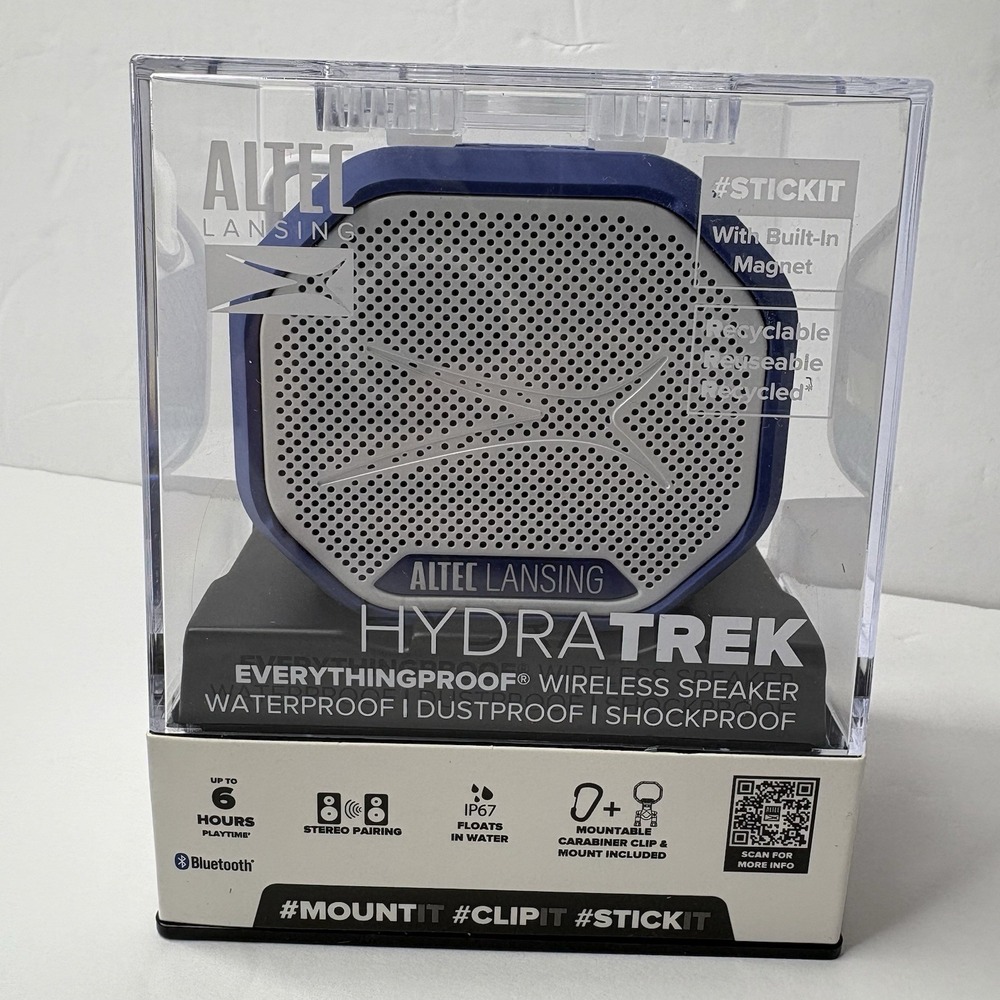 Altec Lansing‎ HydraTrek Wireless Portable Bluetooth Speaker Everything Proof